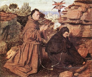 ヤン・ファン・エイク Painting - 聖フランシスコ・ルネサンスの汚名 ヤン・ファン・エイク